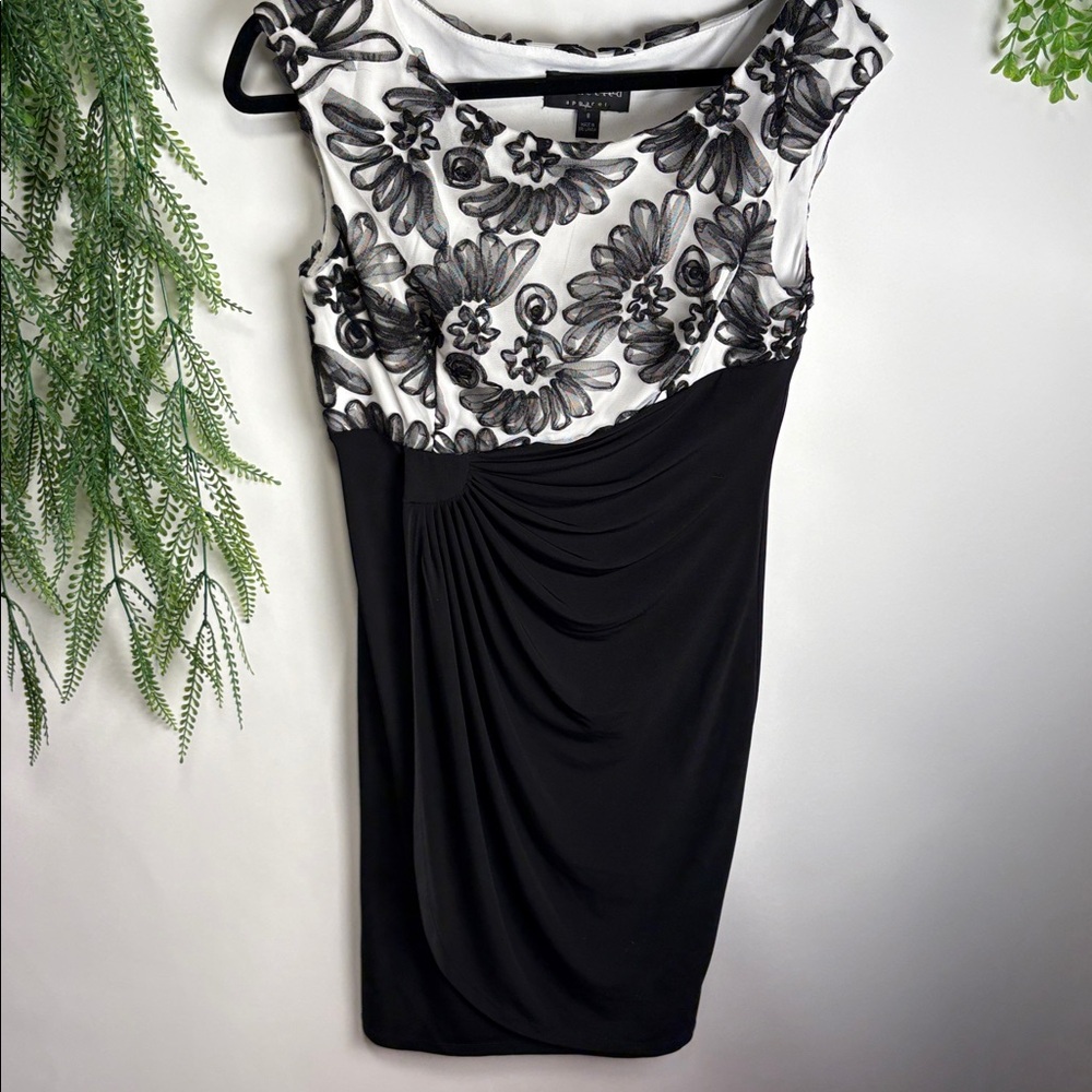 Connected Apparel Black and White Dress